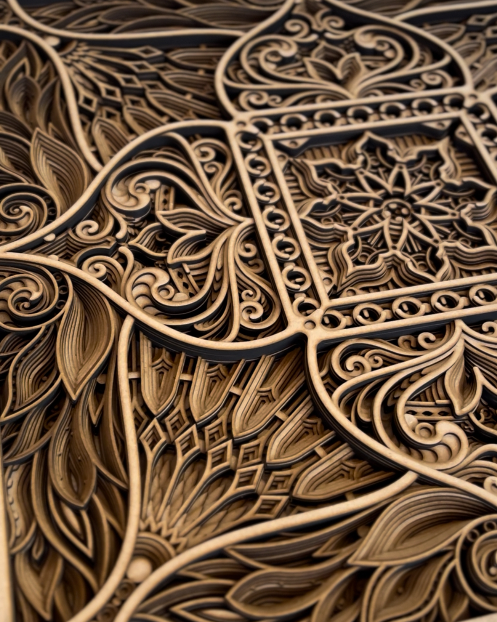 Commissioned relief artwork
